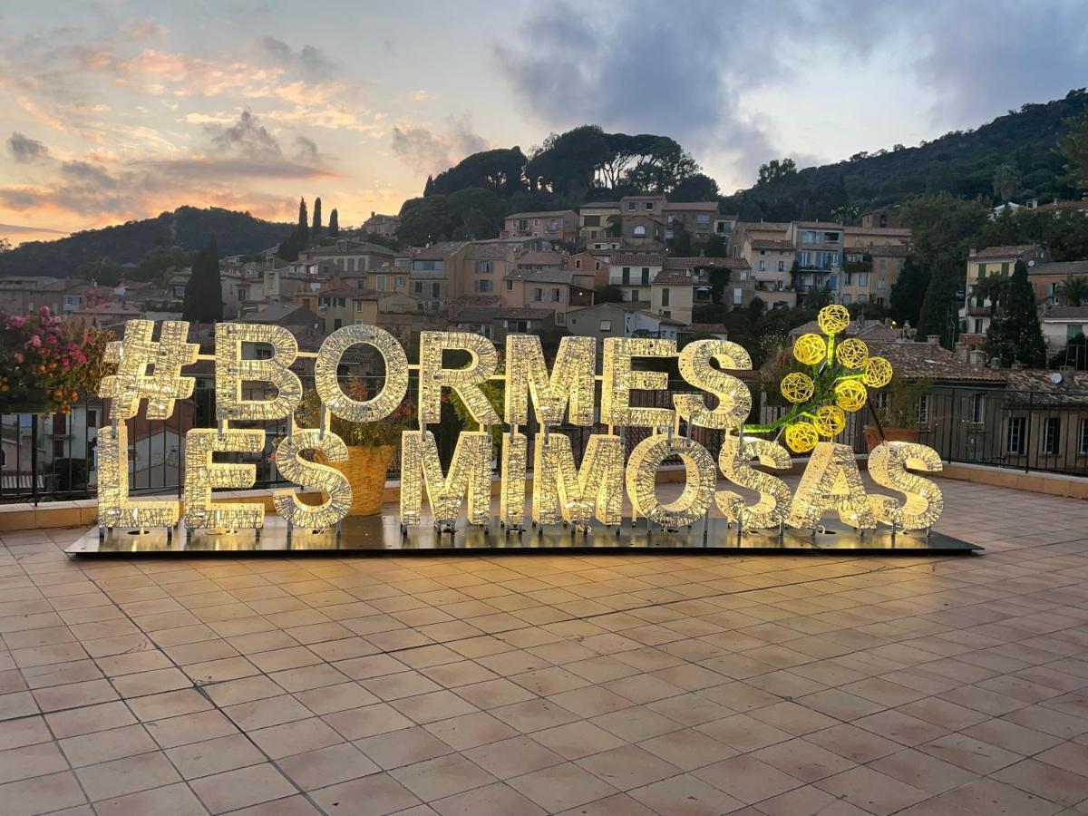 Appartement Pieds Dans L'Eau Vue Mer Bormes Les Mimosas Екстериор снимка